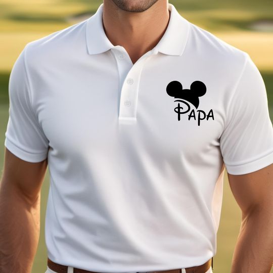 Discover Papa Mickey Polo ,Dry Fit Performance T-Shirt, Disney Men's  Polo Shirt ,Disney Dad Gift, Father's Day Gift, Disney Dad Collection