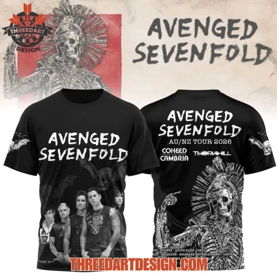 Discover Avengedd Sevenfo!d AU/NZ Tour 2026 T-Shirt