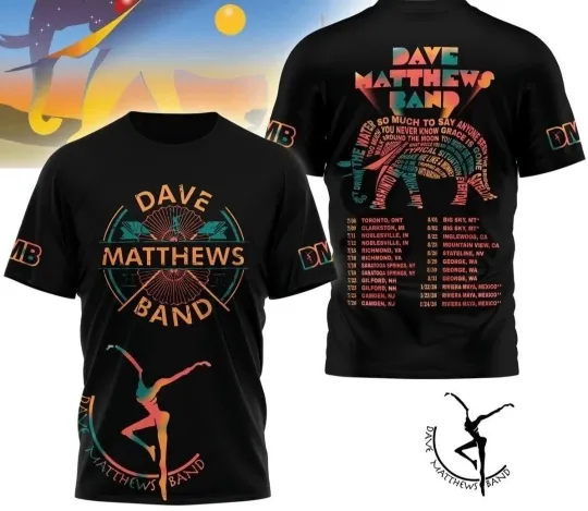Dave Matthews Band Summer Tour 2025 2026 T-Shirt