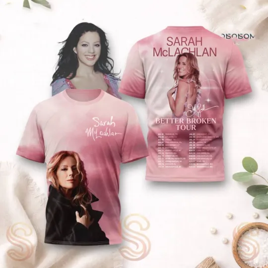 Discover Sarah Mclachlan Better Broken Tour 2026 Shirt