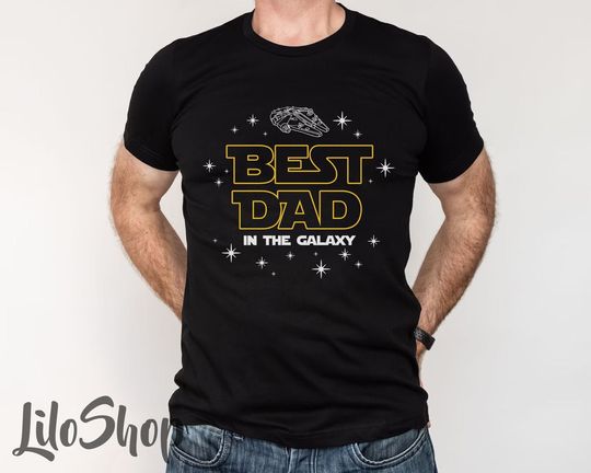 Discover The Best Dad In The Galaxy Shirt, Father's Day Gift, Gift for Dad, Christmas Gift, Husband Gift, Dad Shirt