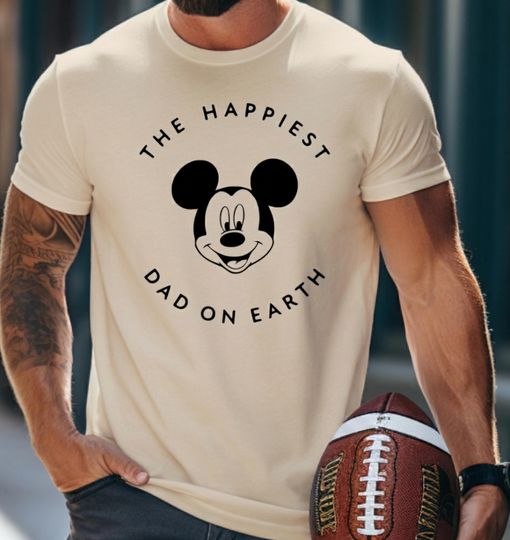 Discover Happiest Dad on Earth Disney Shirt, Sweatshirt: Disney Trip Dad Shirt, Father's Day Gift, New Dad Disney Shirt, ,Disney Shirt for men