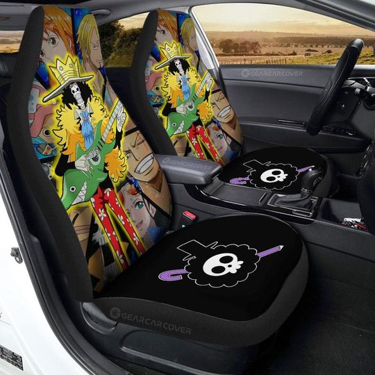Discover ONE PIECE Brook Guitar Car Seat Covers