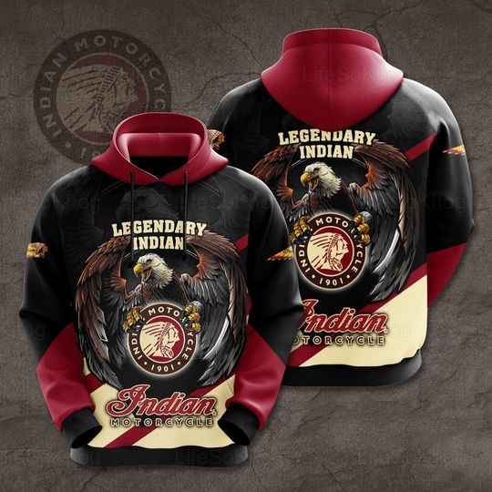 Discover Indian Motorcycles Legendary Pullover Hoodie