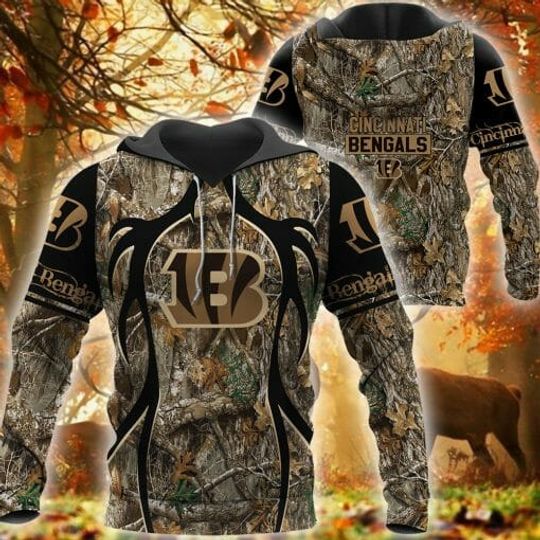Discover football Cincinnati Bengals Forest Pullover Hoodie