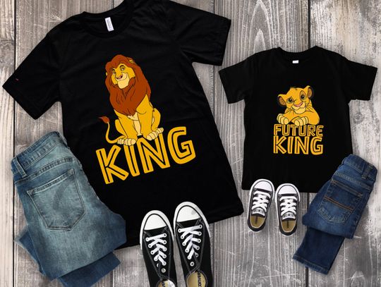 Discover Mufasa Simba King And Future King Disney Shirt, Lion King Disney Father's Day Gift, Father And Son, Magic Kingdom, Disneyland Trip Matching