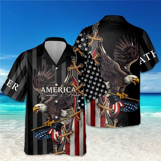 Discover 250 Years Independence Day America Remember and Honor Hawaii Shirt, USA 250 Years Independence Apparel, Personalized 250 Years of America