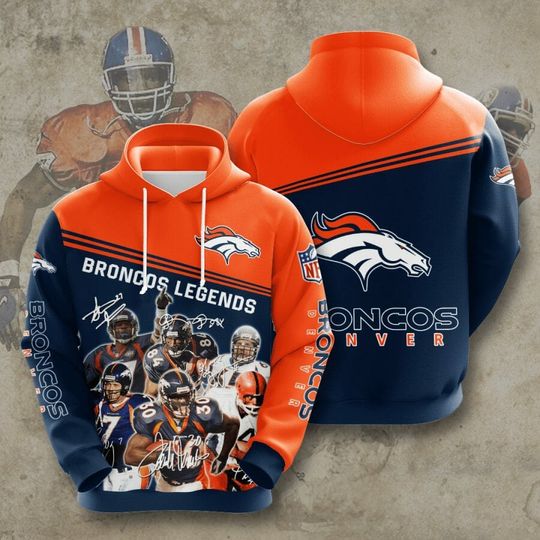 Discover Denver Broncos Legends 3D Hoodie Pullover