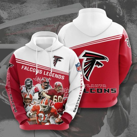 Atlanta Falcons 3D Legends Pullover Hoodie