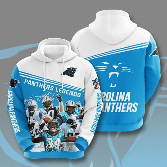 Carolina Panthers Legends 3D Hoodie Football Pullover