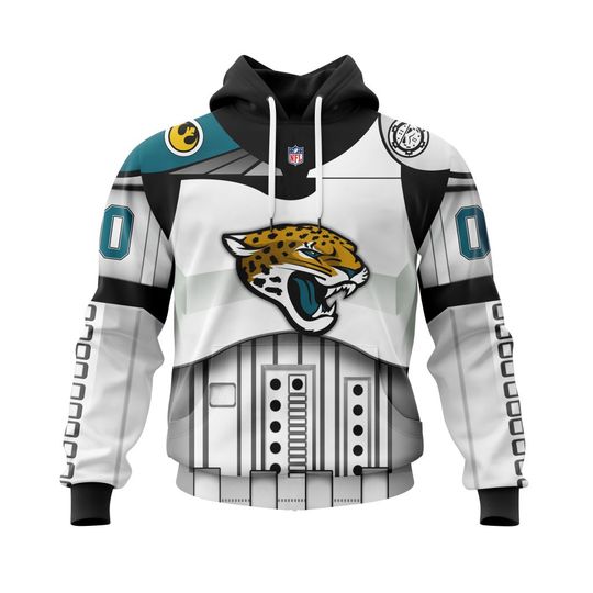Discover football Jacksonville Jaguars Custom Name Number Star Wars Pullover Hoodie