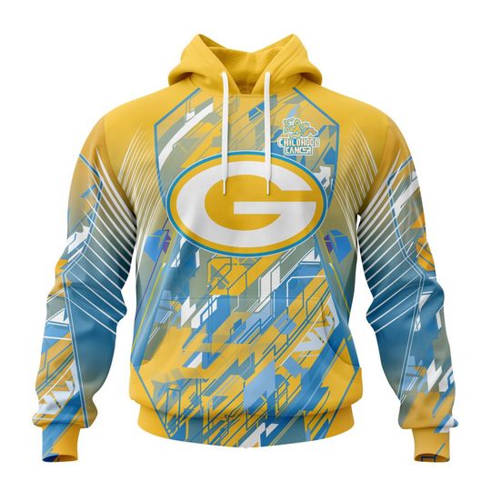 Discover football Green Bay Packers Childhood Cancers Pullover Hoodie
