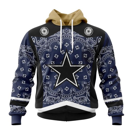 Discover football Dallas Cowboys Custom Name Number Classic Style Pullover Hoodie