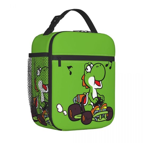Super Marios Yoshi Product Insulated Lunch Bags For Picnic Food Box Portable Cooler Thermal Lunch Boxes