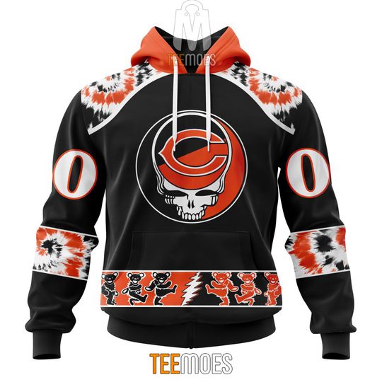 Discover football Chicago Bearss Custom Name Number Grateful Dead Pullover Hoodie