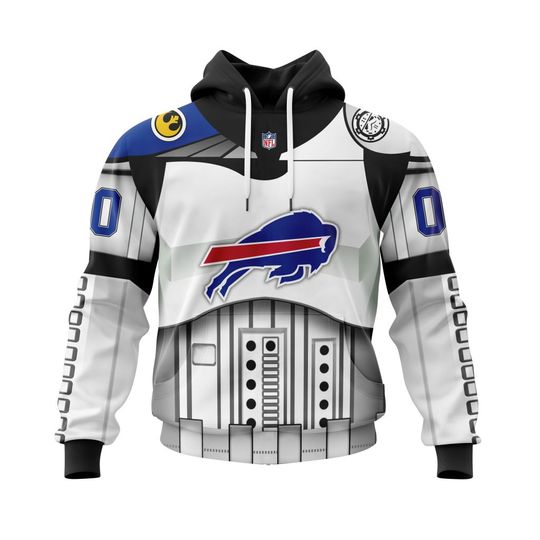 Discover football Buffalo Billss Custom Name Number Star Wars Pullover Hoodie