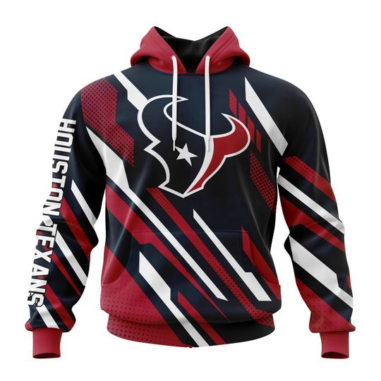 Discover football Houston Texanss Custom Name Number MotoCross Concept Pullover Hoodie