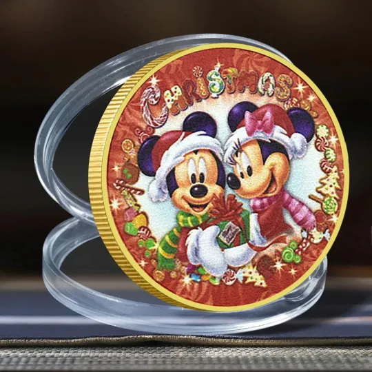 Discover Christmas Coin Disney 2025 Mickey Minnie MERRY Christmas Coin Collectible