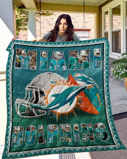 Discover football Miami Dolphins Blanket