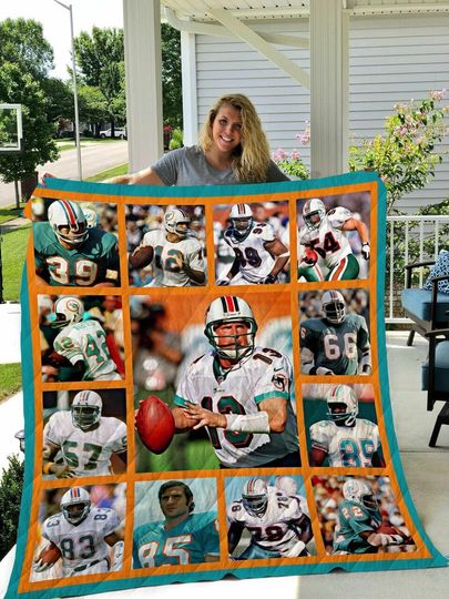 Discover football Miami Dolphins Blanket