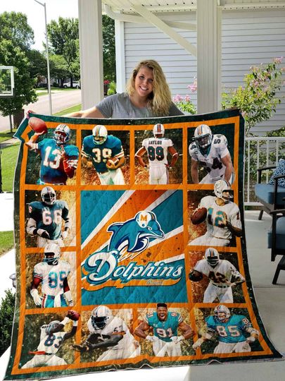 Discover football Miami Dolphins Blanket