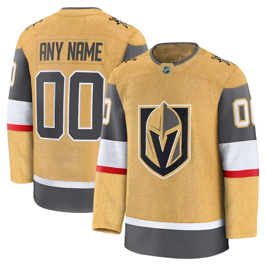 Discover Men's Vegas Golden Knightss Gold Home Premium Custom - Printed Jersey