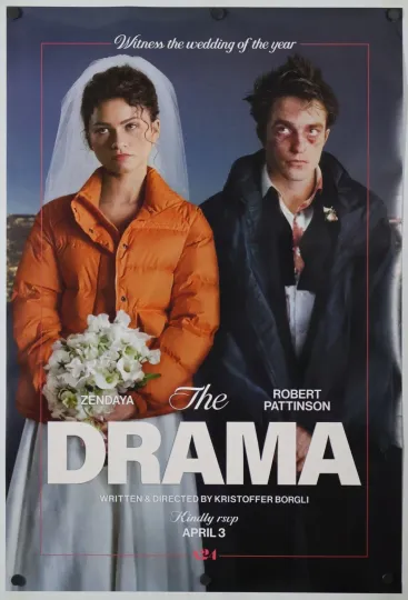 Discover The Drama - original DS movie poster D/S 27x40 2026 Zendaya , Pattison FINAL