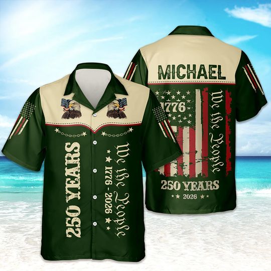 Discover We The People 17762026 250th America Anniversary Hawaii Shirt, 4th of July American, Independence Day Gift, Patriotic Freedom