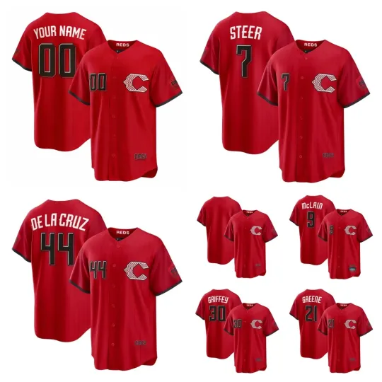 Discover Aldult/Youth Reds Red 2026 City Connect Stadium Custom Jersey