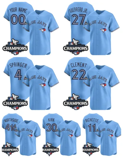 Discover Custom Men's Blue 2025 American League Champions Vapor Jersey