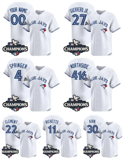 Discover Custom Men's White 2025 American League Champions Vapor Jersey