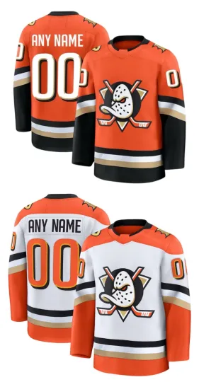 Discover Custom Men's Orange Home / White Away Premium Fully Jersey