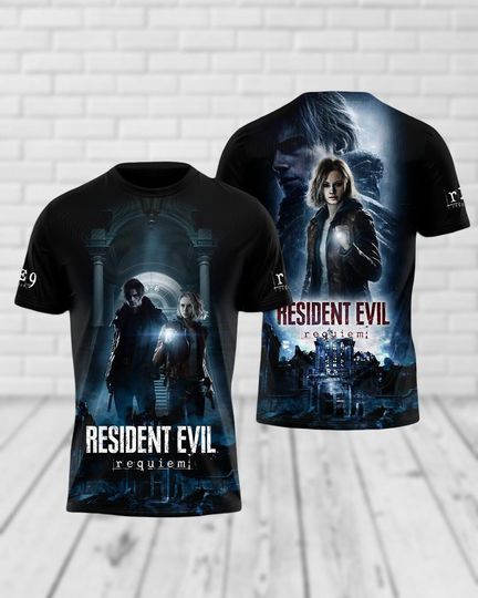Discover Vintage Resident Evil Requiem Shirt, Honor Resident Evil 9 Shirt, Gift For Gamer, Umbrella Corps Horror Game Tee 2026