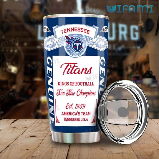 Tennessee Titans Two-Time Champions Stainless Steel Tumbler