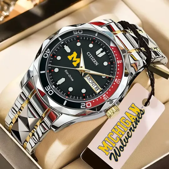 Discover Wolverines Men’s Basketball Alloy Luxury Quartz Watch