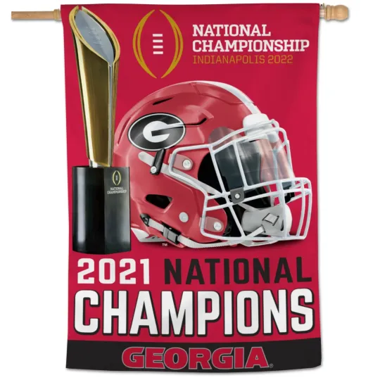 Discover 2022 National Champions GA bulldogs House Flag