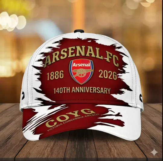 Discover Arsenal FC 140th Anniversary 1886 2026 Victoria Cap