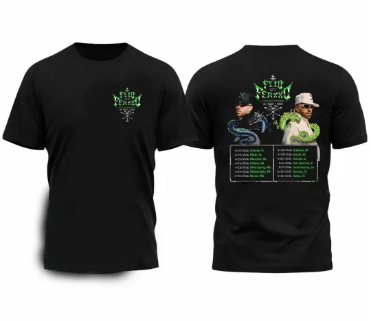 Discover Feid vs Ferxxo Falxxo Tour 2026 T-Shirt Latin Concert Merch Tee