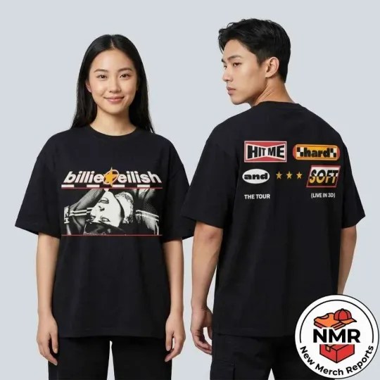 Discover Billies Hit Me Hard And Soft Tour 2026 Live In 3D Movie Concert Acid  T Shirt