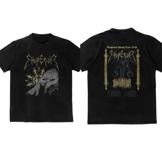 Discover Vintage Emperor Band Tour 2026 Shirt Classic Black Unisex S-5XL Gift For Fans
