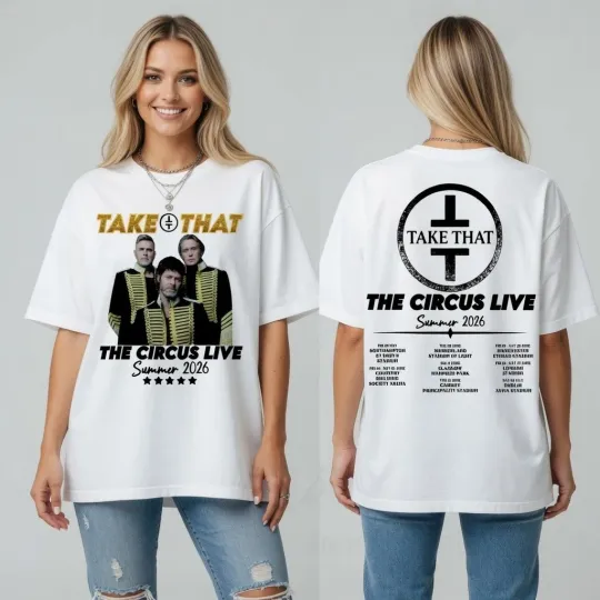 Discover Pop Band Circus Style Summer Tour 2026 T Shirt Unisex Fan Tee