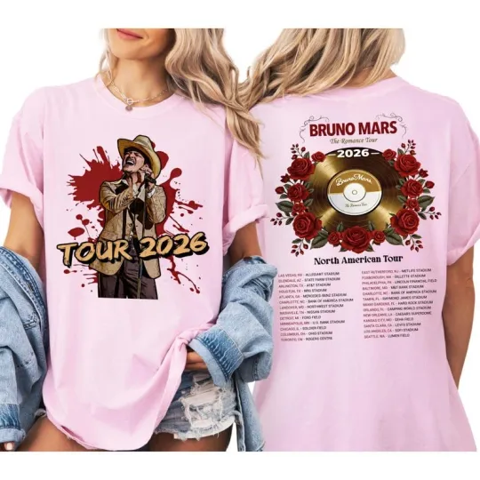 Discover Bruno Tour 2026 Shirt, Live Concert Shirt, Pop Music Tour Shirt, 2026 Concert