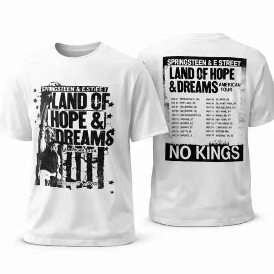 Discover Bruce Springsteen Tour 2026 T-shirt – Land Of Hope & Dreams Fan Merch