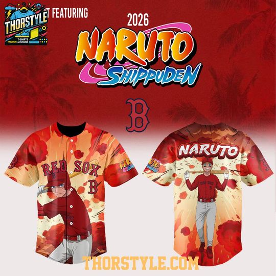 Boston Red Sox Narutoo Night 2026 Anime Baseball Game Jersey