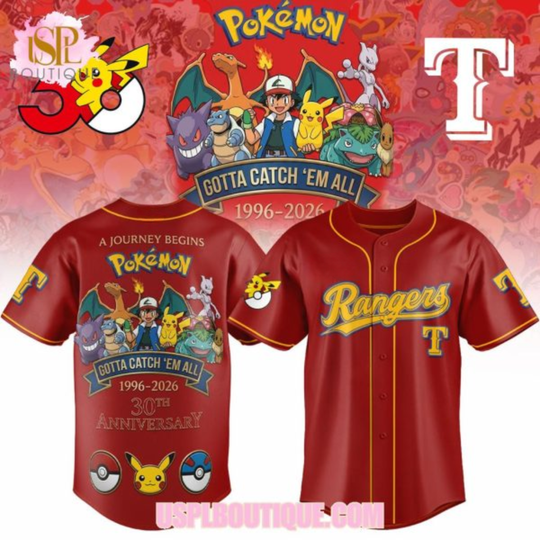 San Francisco Giants x Poket mons “Gotta Catch ‘Em All” 1996-2026 Red Jersey
