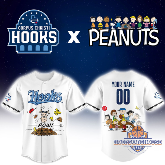 Corpus Christi Hooks x Peanuts Charlie Brown Baseball Jersey