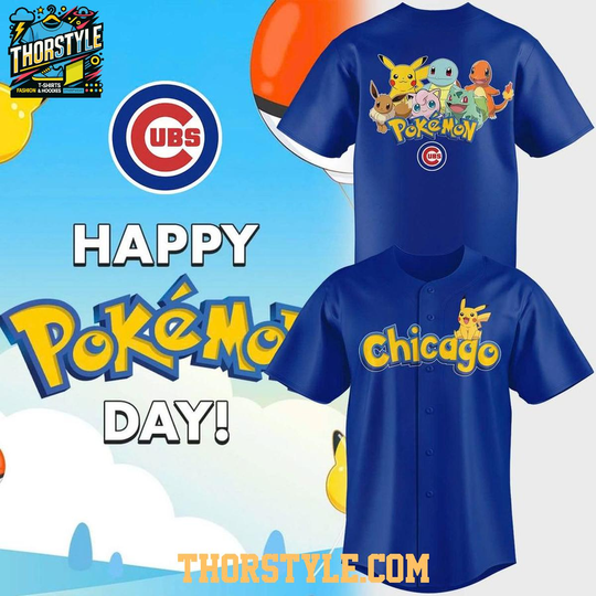 Chicago Cubs Happy PKM Day 2026 Baseball Jersey