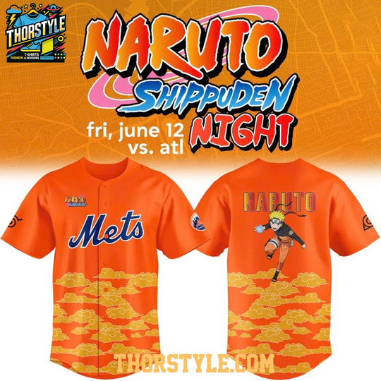 New York Mets x Narutoo Shippuden Night 2026 Anime Baseball Jersey