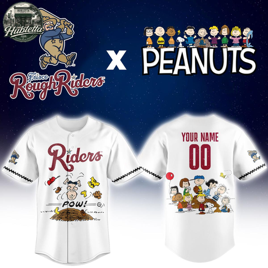 Frisco RoughRiders Peanuts Night Game 2026 Baseball Jersey