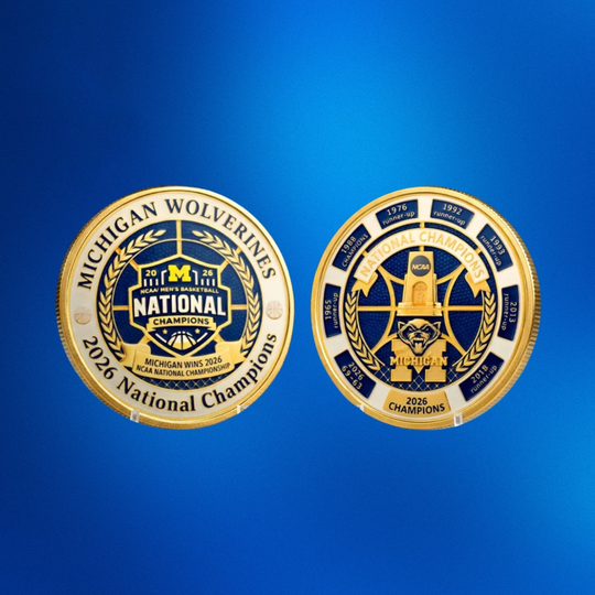 Discover Michigan Wolverines 2026 Mens Basketball National Champions Commemorative Coin